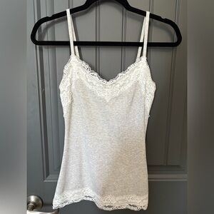 Hollister Gray Lace Trim Cami
